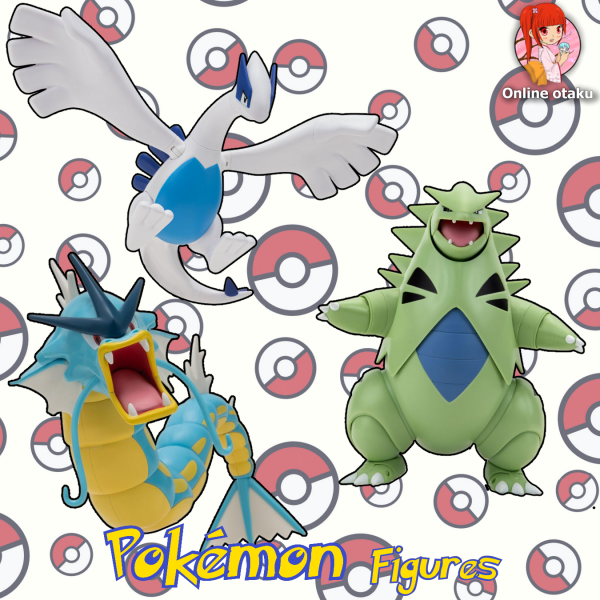 Pokémon Action Figures  Lugia, Gyarados, and Tyranitar