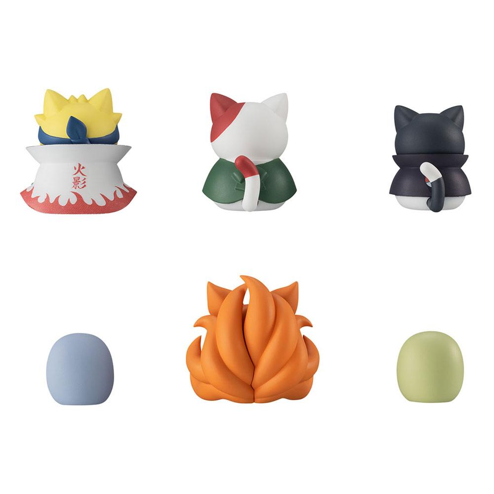 Naruto Shippuden Mega Cat Project Trading Figure 3 cm Nyaruto! Once Upon A Time In Konoha Village Assortment (8)