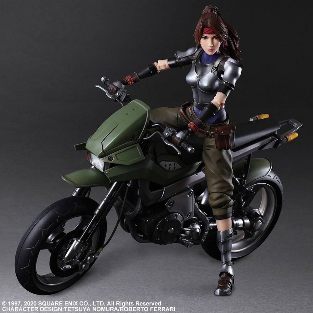 Final Fantasy VII Remake Play Arts Kai Action Figure & Vehicle Jessie & Bike
