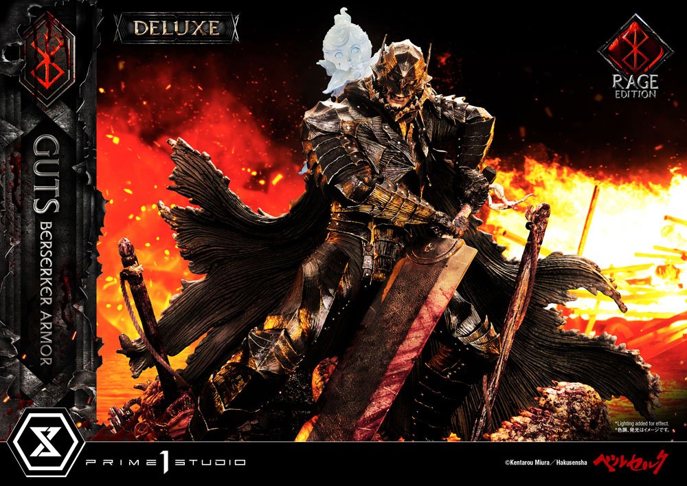 Berserk Statue 1/4 Guts Berserker Armor Rage Edition Deluxe Version 67 cm