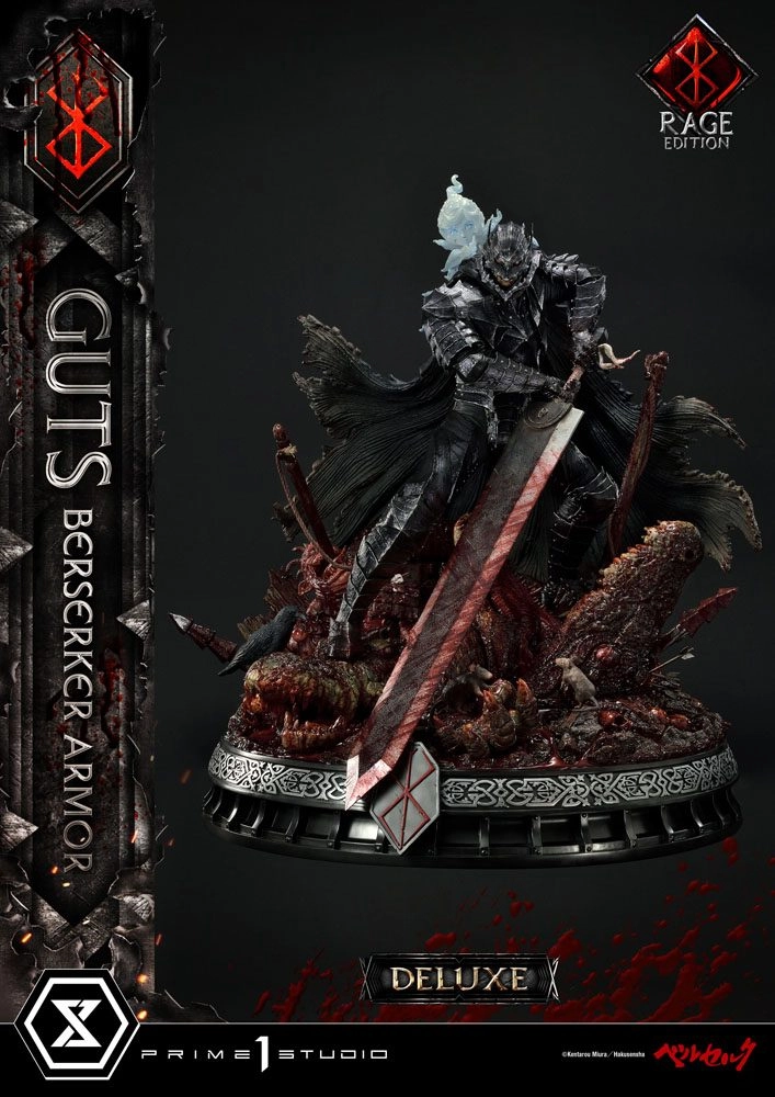 Berserk statuette 1/4 Guts Berserker Armor Rage Edition Deluxe Version 67 cm