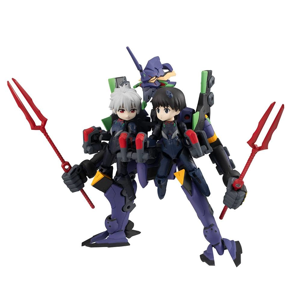 Evangelion Figuras Desktop Army Shinji Ikari, Kaworu Nagisa & Evangelion 13 8 - 15 cm