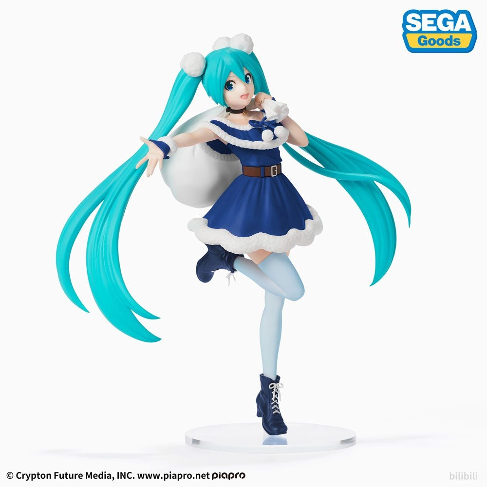 Hatsune Miku statuette PVC SPM Christmas 2020 Blue 22 cm