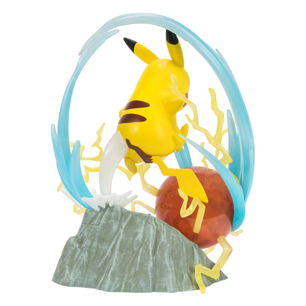 Pokémon 25e anniversaire statuette lumineuse Deluxe Pikachu 33 cm