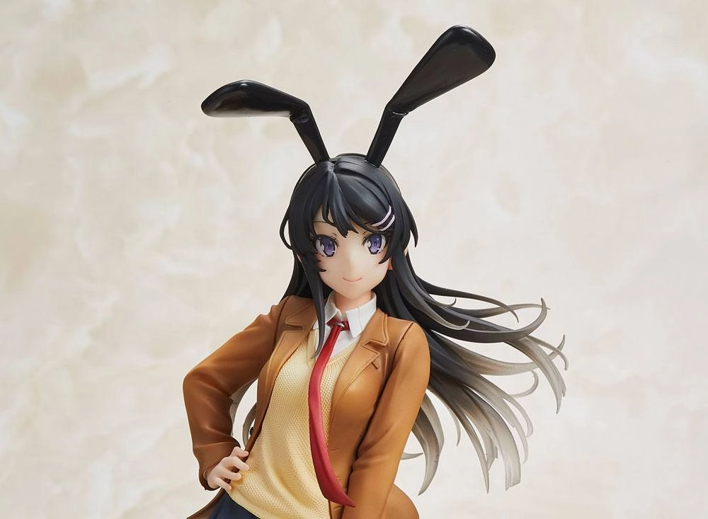 Rascal Does Not Dream of Bunny Girl Senpai statuette Mai Sakurajima Mai Uniform Bunny Ver. 23 cm