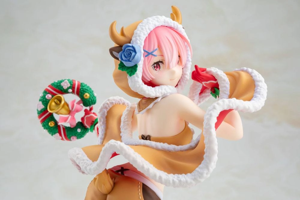 Re:ZERO -Starting Life in Another World- statuette PVC 1/7 Ram Christmas Maid Ver. 23 cm