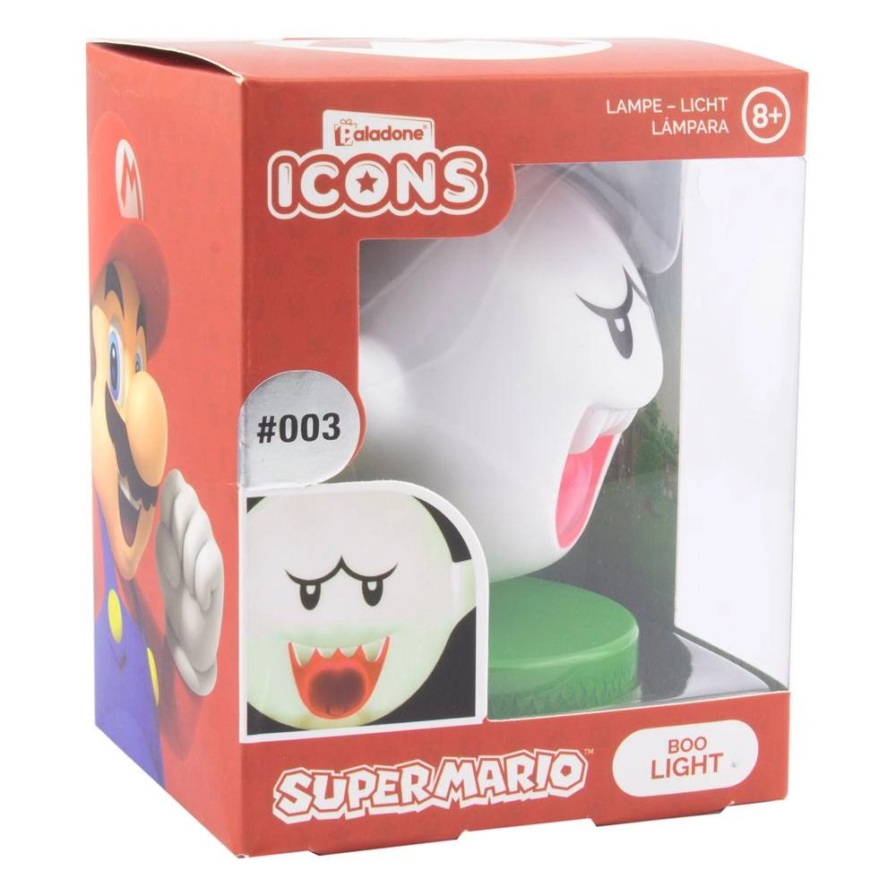 Super Mario veilleuse Icon Boo 10 cm