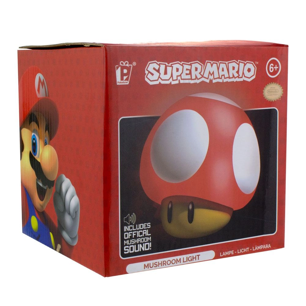 Super Mario veilleuse sonore Mushroom 12 cm