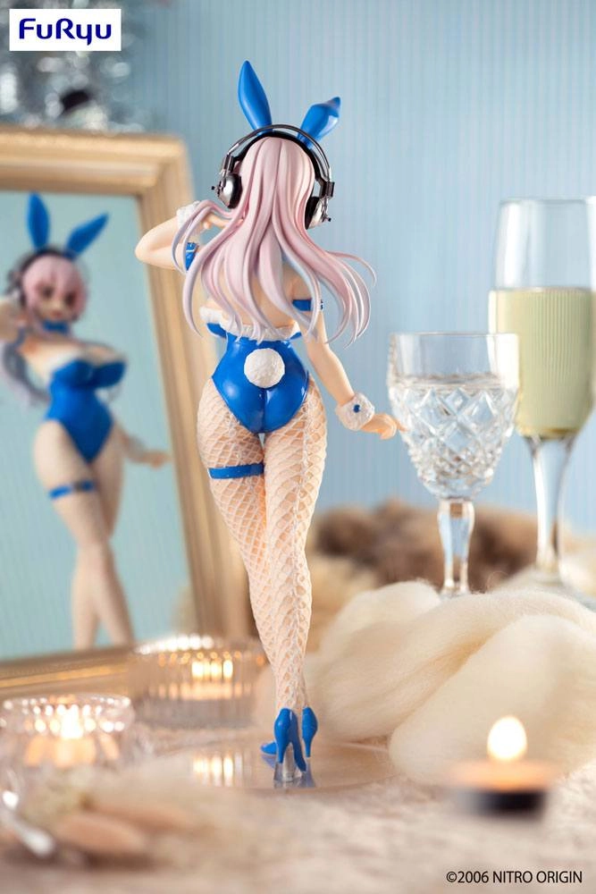 Super Sonico statuette PVC BiCute Bunnies Super Sonico Blue Rabbit Ver. 30 cm