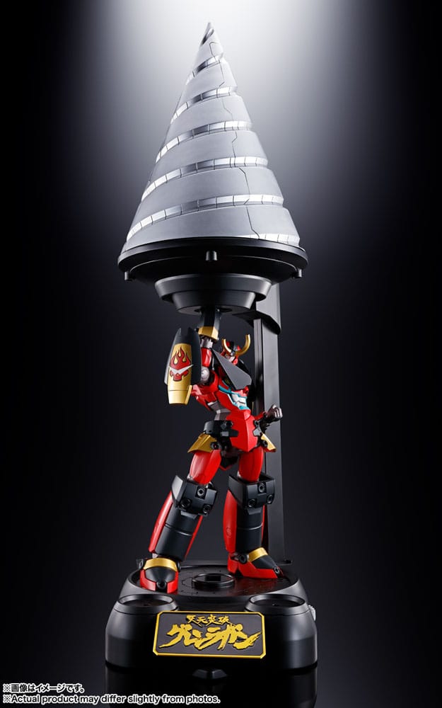 Tengen Toppa Gurren Lagann Soul of Chogokin Diecast Action Figure GX-107 Gurren Lagann & Giga Drill Set 18 cm