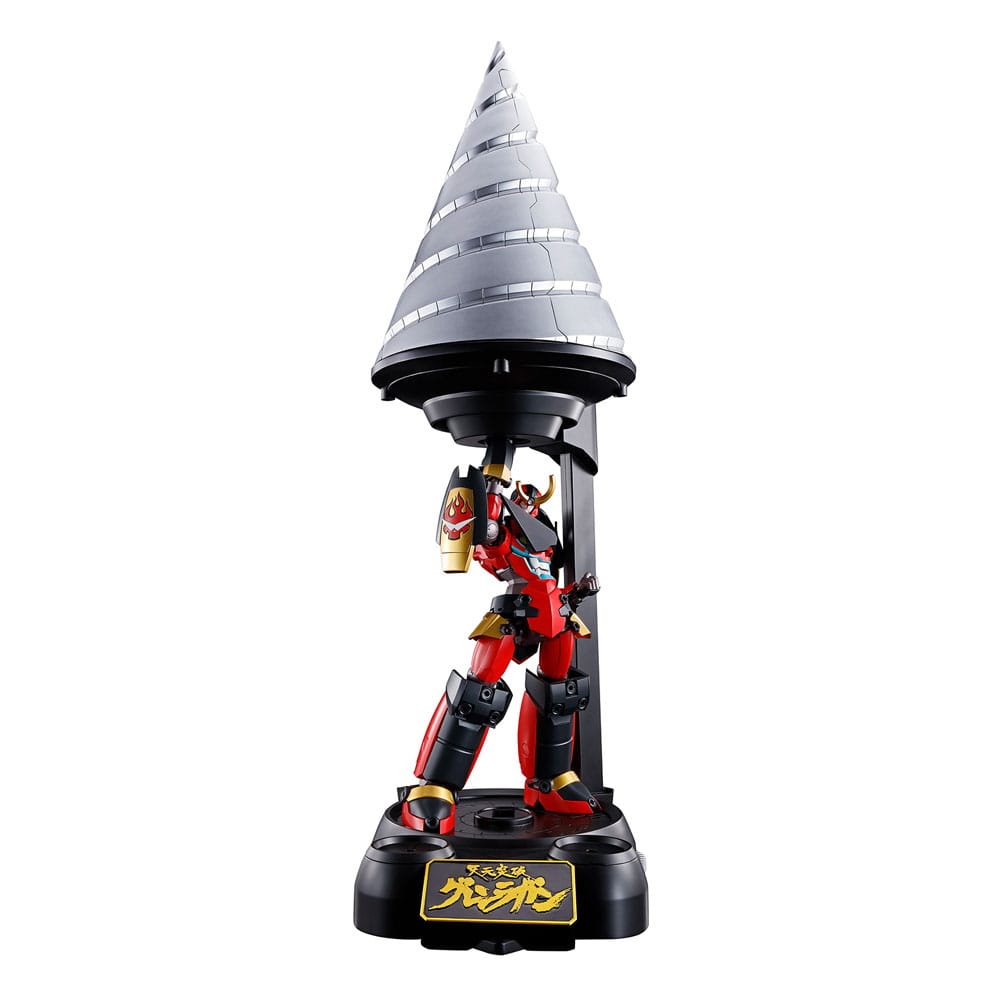 Tengen Toppa Gurren Lagann Soul of Chogokin Diecast Action Figure GX-107 Gurren Lagann & Giga Drill Set 18 cm