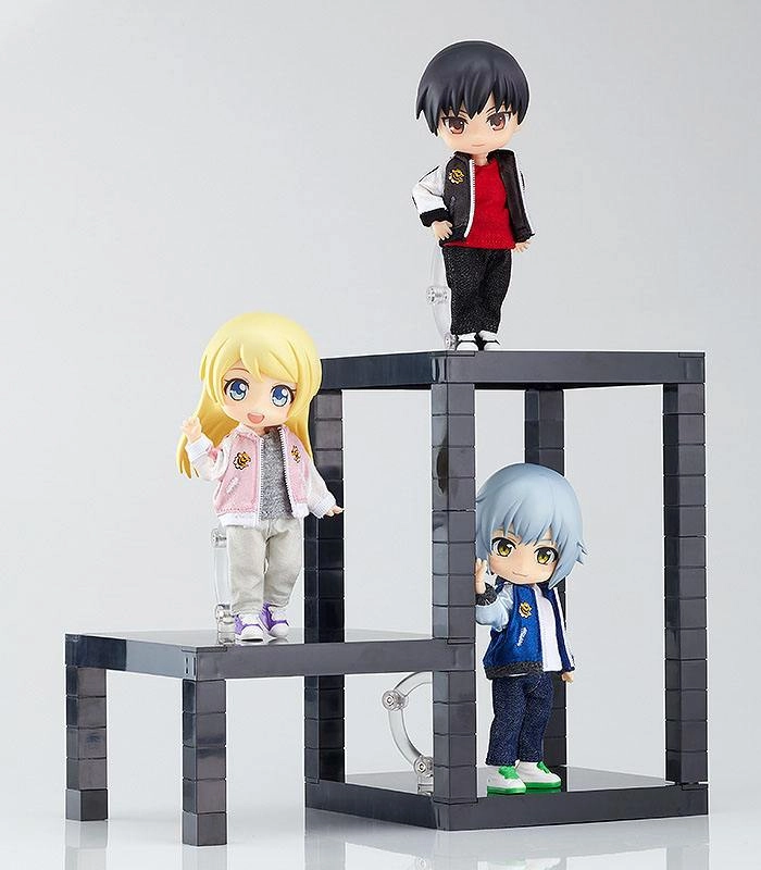 The Simple Stand for Figures & Models 3-Pack Build-On Type (Black)
