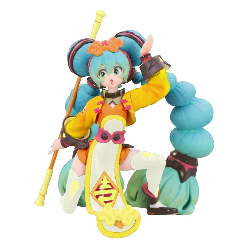 Vocaloid Noodle Stopper PVC Statue Hatsune Miku China Dress Color Variation 10 cm