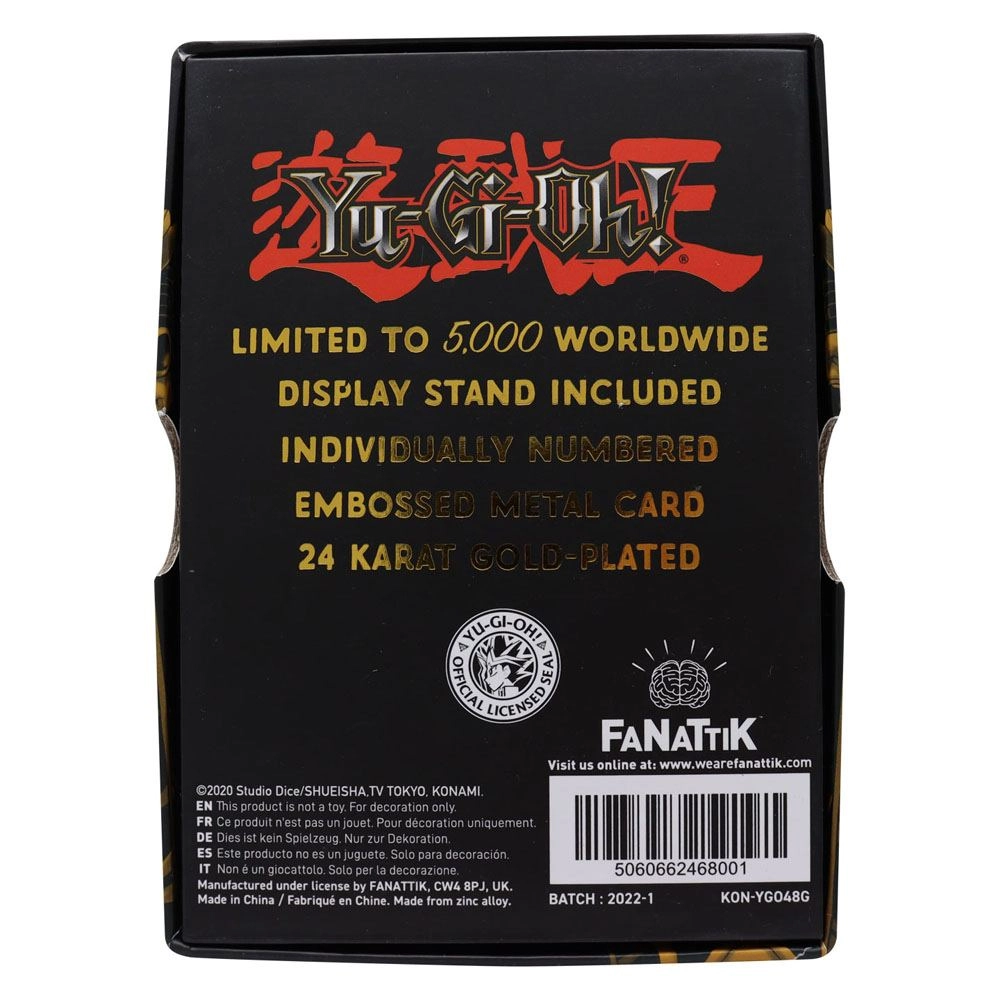 Yu-Gi-Oh! Lingot Jinzo Limited Edition (plaqué or)