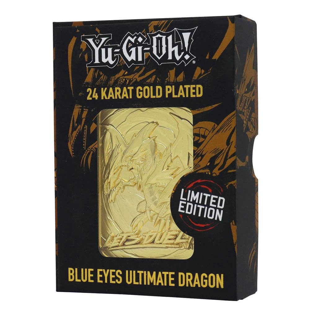 Yu-Gi-Oh! réplique Card Blue Eyes Ultimate Dragon (plaqué or)