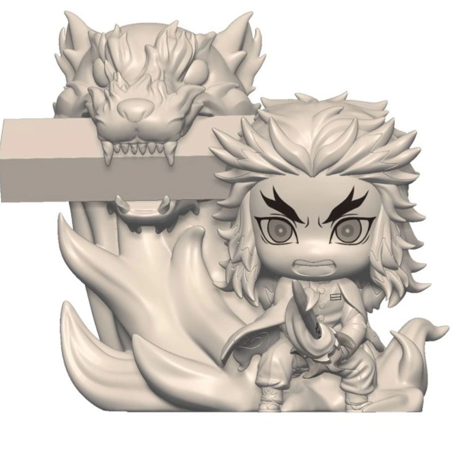 Demon Slayer: Kimetsu no Yaiba Estatua PVC Hold Rengoku Kyojuro 8 cm