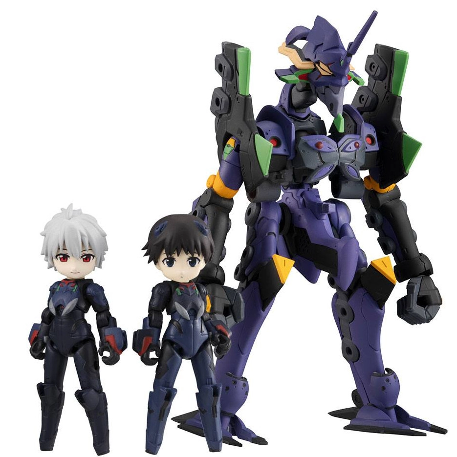 Evangelion Figuras Desktop Army Shinji Ikari, Kaworu Nagisa & Evangelion 13 8 - 15 cm