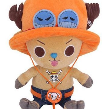 One Piece Plush Figure Chopper x Ace 20 cm